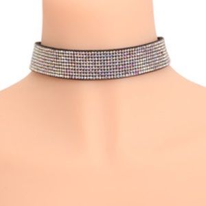 Diamond studded choker